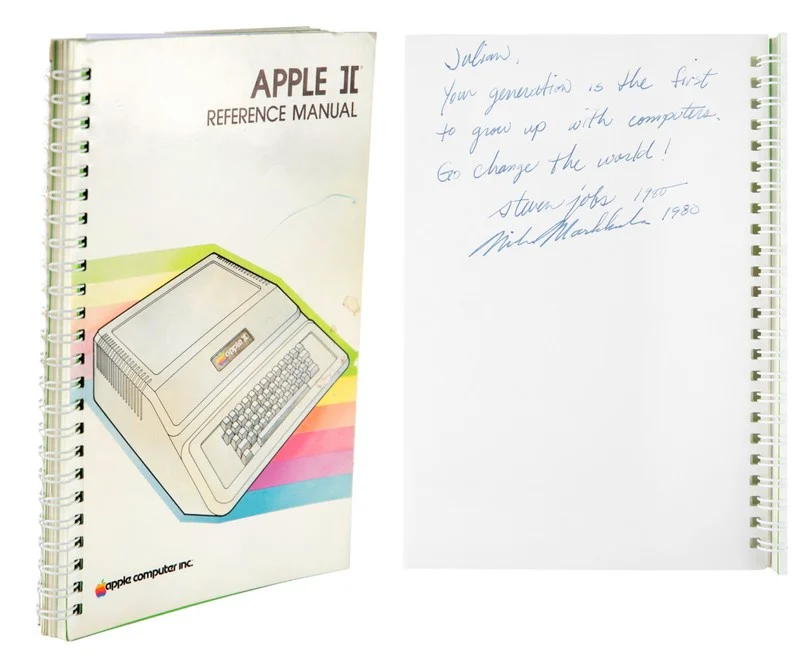 Apple II reference manual sold for $787,484 in an auction